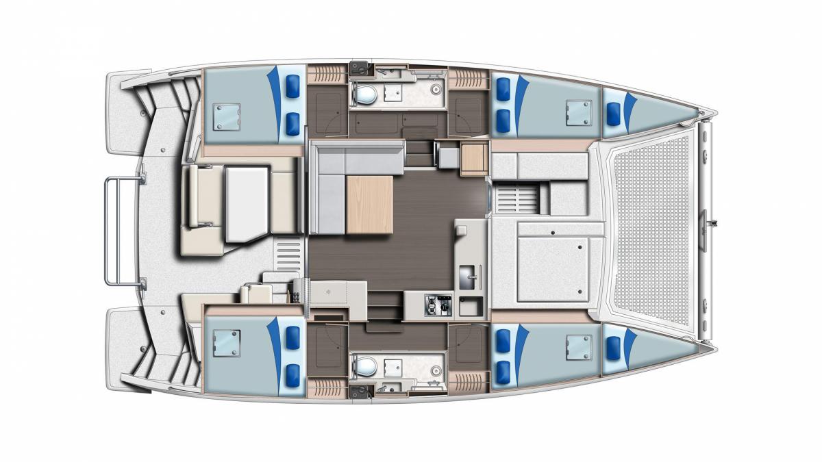 Sunsail 404Layout